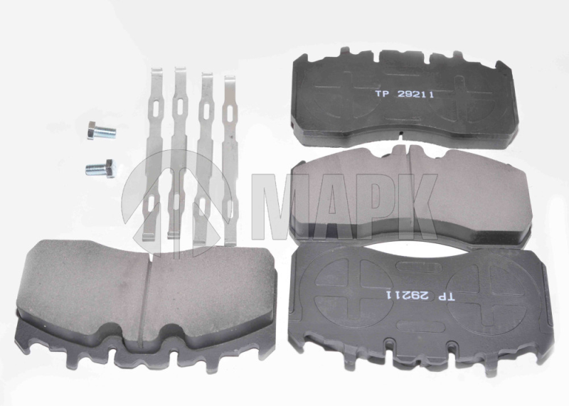 TP 29211 (SM) - Колодки дисковые 29211 (SM) с рем/компл., (216x110.2x29) Meritor Elsa 225-2 Kogel (TrailerParts)